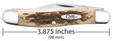 Case 00128 Stockman Knife Jig Amber Bone 6347 SS NIB