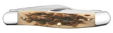 Case 00128 Stockman Knife Jig Amber Bone 6347 SS NIB