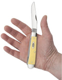 Case 00161 Trapper Carbon Steel Yellow Synthetic Knife 3254 CS USA Made