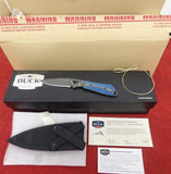 Buck 0017CFSLE 017 Thorn 2015 Limited Knife Blue Carbon Fiber Damascus BU-471