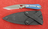 Buck 0017CFSLE 017 Thorn 2015 Limited Knife Blue Carbon Fiber Damascus BU-471