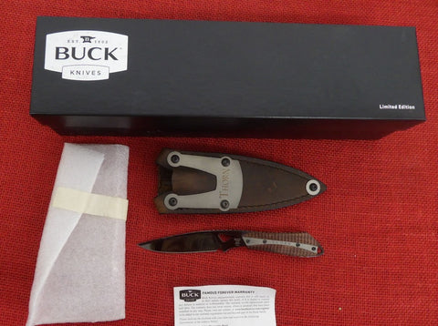 Buck 0017RWSLE 017 Thorn Mark McLean Limited Edition Rosewood Blued 5160 Lot#BU-388