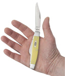 Case 00203 Large Stockman Carbon Steel Yellow Synthetic Knife 3375 CS USA Made