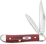 Case 00781 Peanut Knife Pocket Worn Old Red Bone 6220 SS