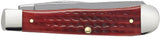 Case 00783 Trapper Knife Pocket Worn Old Red Jig Handle USA Made 6254 SS