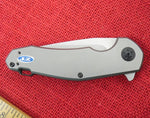 Zero Tolerance Knife by Kershaw ZT 0220 Jens Anso Ti Flipper Tonewashed S35VN Titanium Handle Framelock USA NOS