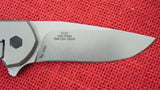 Zero Tolerance Knife by Kershaw ZT 0220 Jens Anso Ti Flipper Tonewashed S35VN Titanium Handle Framelock USA NOS
