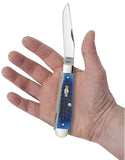 Case 02800 Trapper Blue Jig Bone Knife 6254 SS USA Made