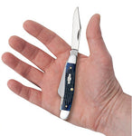 Case 02801 Medium Stockman 3 5/8" Slip Joint Pocket Knife Rodgers Corn Cob Jig Blue Bone USA 6318 SS