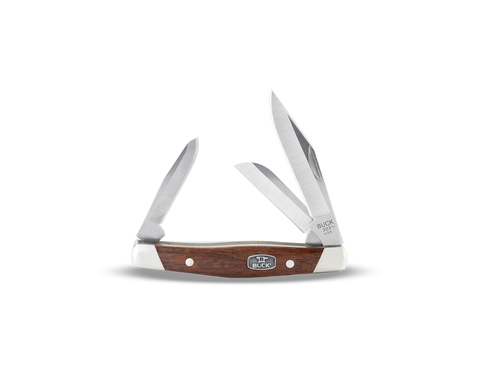 Buck 0303BRS3 303 Cadet Pocket Knife Granadillo Wood Nickel Silver 420HC USA