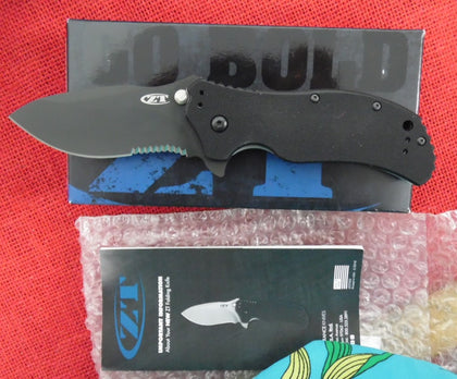 Zero Tolerance Knife by Kershaw ZT 0350ST 0350 Black Serrated S30V Assisted Flipper Liner Lock USA Discontinued