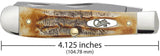Case 03573 Trapper Pocket Knife 6.5 BoneStag Handle USA Made 6.5254 SS