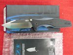 Zero Tolerance Knife by Kershaw ZT 0393 Rick Hinderer Flipper 20CV Two-Tone Blade Blue Titanium\G10 Overlays Handles USA
