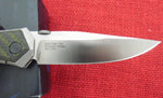 Zero Tolerance Knife by Kershaw ZT 0640 Emerson 20CV Blade Titanium/Green Carbon Fiber Handles USA Older Box #1