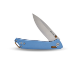 Buck 0700BLS 700 Nomad Knife Cross Bar Lock D2 Blue Aluminum