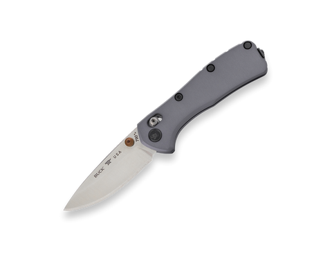 Buck 0790GYS 790 Mini Ranger Elite Knife MagnaCut Grey Aluminum Crosslock Bar USA
