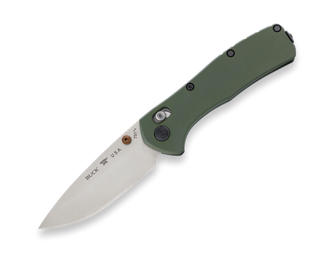 Buck 0791GRS 791 Ranger Elite Knife MagnaCut Green Aluminum Crosslock Bar USA