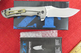 Zero Tolerance Knife by Kershaw ZT 0920 Les George Folder Flipper 20CV Stonewashed Blade Machined Titanium Handles USA NOS