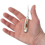 Case 09580 Tiny Trapper Knife Red Stag Wharncliff Blade R52154W SS