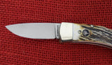 Boker 111006 1006 Gentleman's Pocket Knife Small Stag Lockback Germany