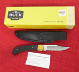 Buck 0101BRS 101 Fixed 110 Hunter Knife  420HC Leather Sheath USA Made 2020 Dymondwood Handle Lot#BU-331