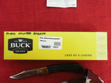 Buck 0101BRS 101 Fixed 110 Hunter Knife 420HC Leather Sheath USA Made 2017 Dymondwood Handle Lot#BU-254