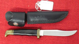 Buck 0102-BP 102 Woodsman Hunting Knife 1990 Polished Blade Brass Guard & Butt USA Lot#102-1