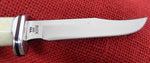 Buck 0102 102 Woodsman 2012 Smooth Bone Handle Knife Distressed Leather Sheath Lot#102-40