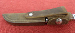 Buck 0102 102 Woodsman 2011 Leather Handle Knife Distressed Leather Sheath Lot#102-41