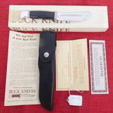 Buck 0103 103 Skinner Single Line Early 1960's Leather Foldover Vintage Knife w/ Box Lot#103-17