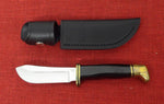 Buck 0103 103 Skinner Brass Guard/Pommel Black Handle Highly Polished lot#103-46