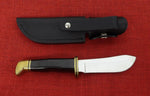Buck 0103 103 Skinner Brass Guard/Pommel Black Handle Highly Polished lot#103-46