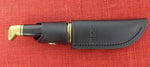 Buck 0103 103 Skinner Brass Guard/Pommel Black Handle Highly Polished lot#103-46