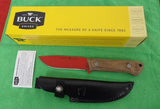 Buck 0104WAS 104 Compadre Camp Knife 2015 Red Powder Coated 5160 Walnut USA BU-519