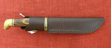 Buck 0105BRS 105 Pathfinder Cocobolo w/ Brass Fixed Blade Knife 1996 USA Lot#105-39