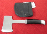 Buck 0106 106 Hatchet Axe Knife 2 Line Black Handle 1960's USA RARE Very Nice Lot#106-2