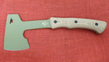 Buck 0106 106 Compadre Axe Knife Green Coated 5160 Blade Micarta USA BU-625