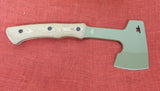 Buck 0106 106 Compadre Axe Knife Green Coated 5160 Blade Micarta USA BU-625