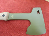 Buck 0106 106 Compadre Axe Knife Green Coated 5160 Blade Micarta USA BU-625