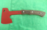 Buck 0106WAS 106 Compadre Axe Hatchet Knife 5160 Steel Red Powder Coat Walnut Dymondwood USA 2015