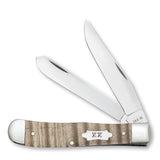 Case 10787 Trapper Knife Natural Curly Maple Wood w/ Tin 7254 SS