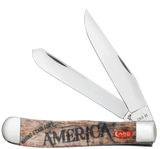 Case 10846 Trapper Knife Color Infusion Handle "Making A Case For America" 4254 SS