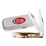 Case 10862 Tiny Trapper Knife Stag Stainless USA w/ Tin 2026