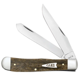 Case 10865 Trapper Knife Smooth Olive Bone w/ Tin 6254 SS