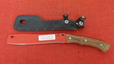 Buck 0108WAS 108 Compadre Red Froe Knife 5160 Chopper Micarta USA BU-633