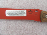 Buck 0108WAS 108 Compadre Red Froe Knife 5160 Chopper Micarta USA BU-633