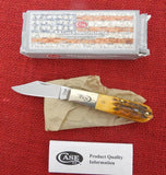 Case 10981 Barlow Single Blade Knife 2019 Orange Autumn Bone 61009 1/2 SS USA Made