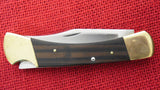 Buck 0110 110 Folding Hunter Knife Lockback USA Made Early 1970's 2 Pin Lot#110-106