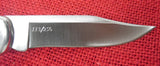 Buck 0110 110 Green Bone Nickel Silver Bolsters Folding Hunter Knife USA 2008 SN#113 Lot#110-120