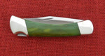 Buck 0110 110 Green Bone Nickel Silver Bolsters Folding Hunter Knife USA 2008 SN#113 Lot#110-120 (Copy)